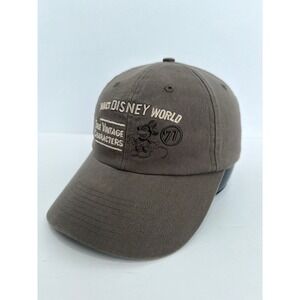 Walt Disney World True Vintage Characters Mickey Mouse Gray Strapback Hat Cap